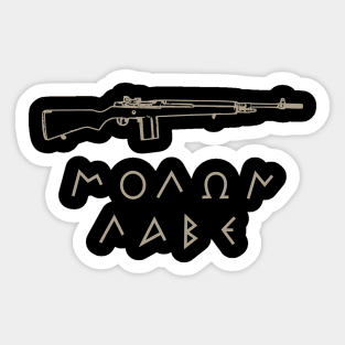 M14 Molon Labe Sticker